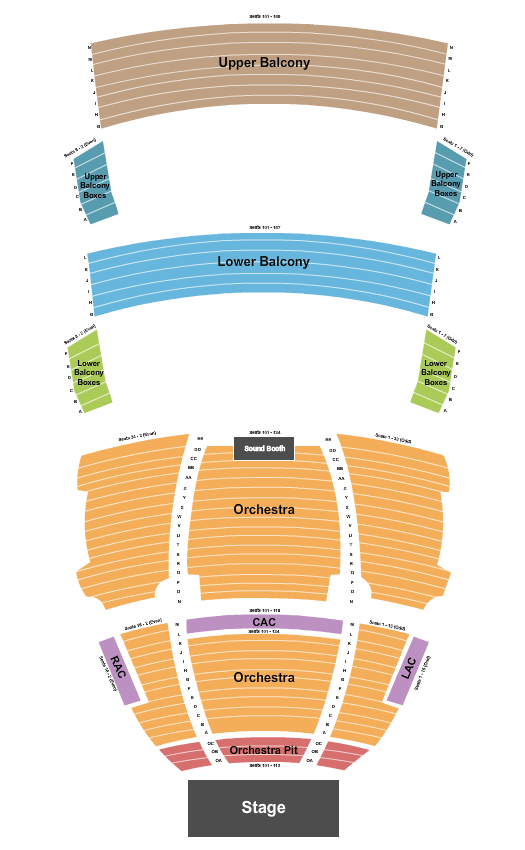 SAFE Credit Union Performing Arts Center Max Amini Seating Chart